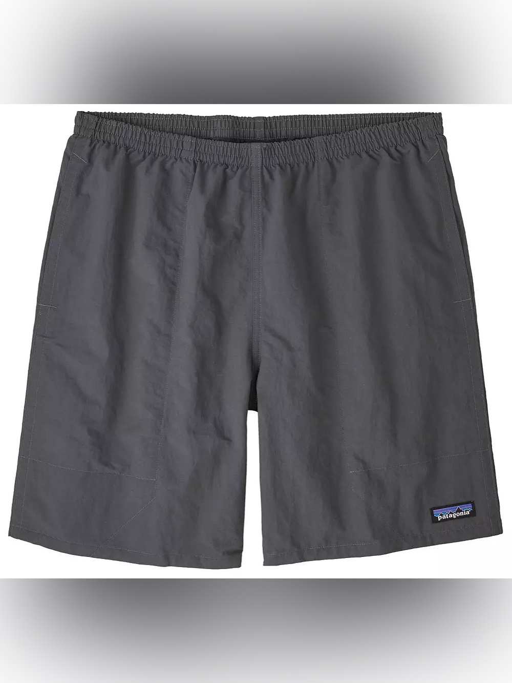 Patagonia Slate Gray Outdoor Shorts with Logo Patch